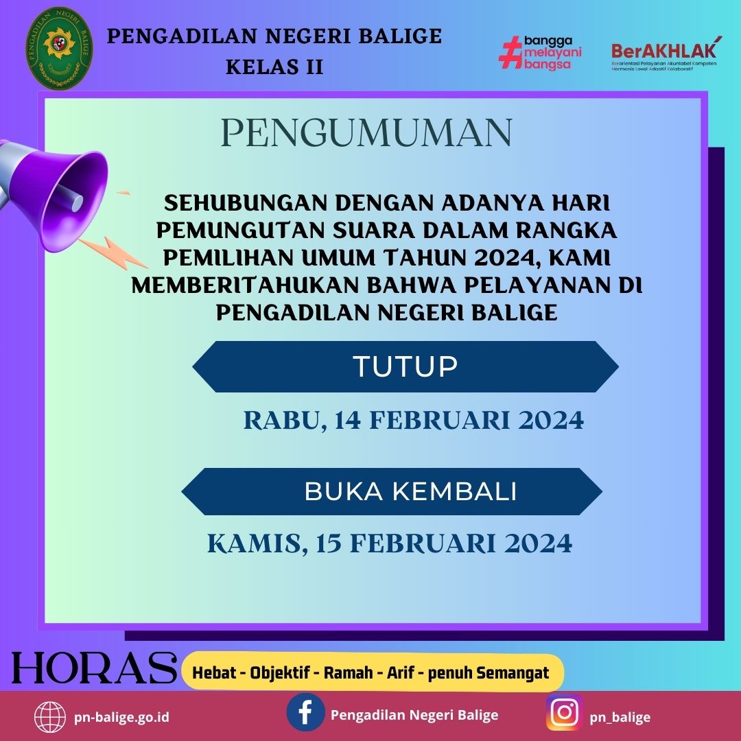 PENGUMUMAN 
